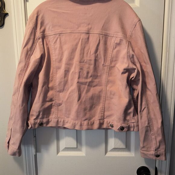 Time And Tru Women's Pink Denim Jacket - Picture 3 of 6